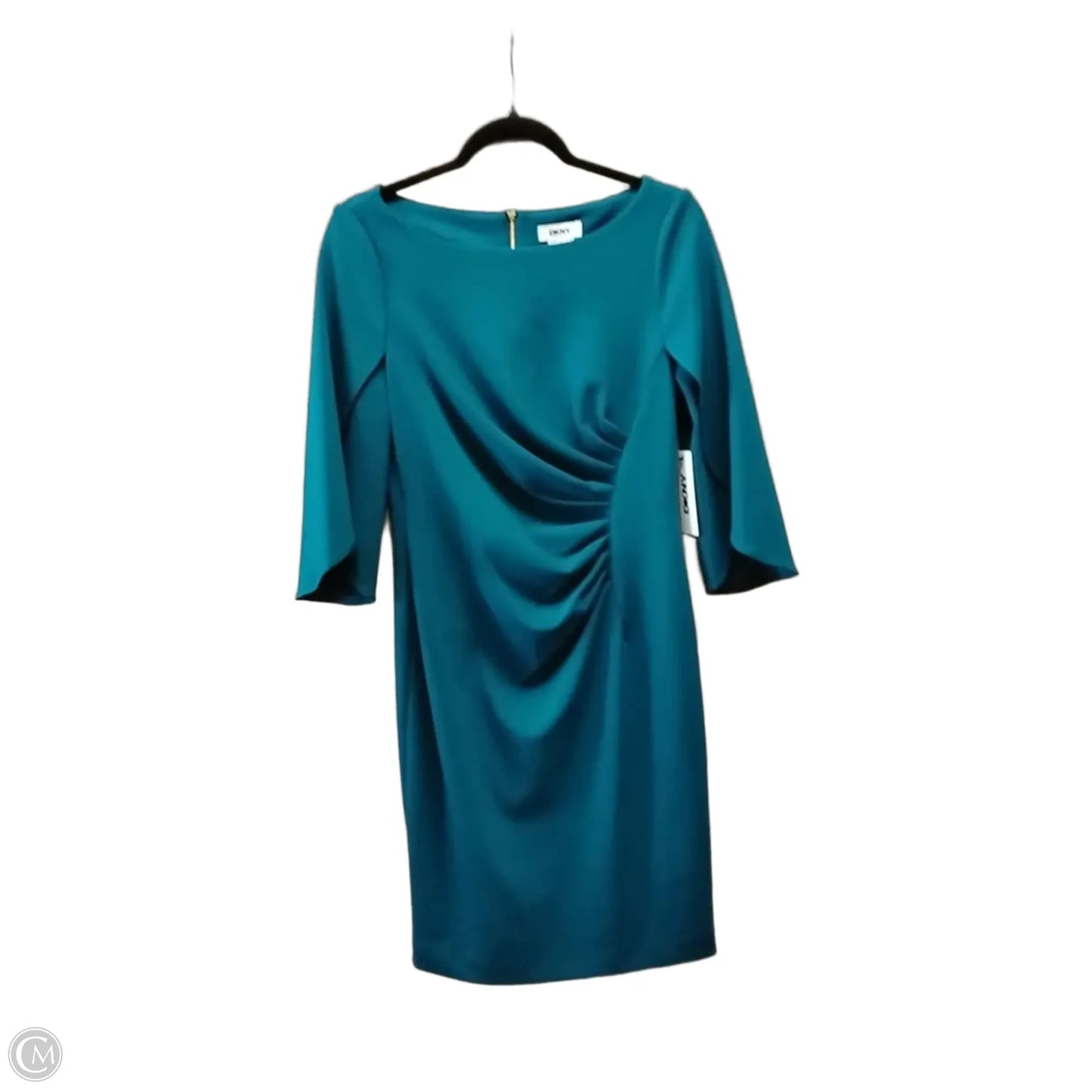 Dress Party Midi By Dkny In Teal, Size: 8