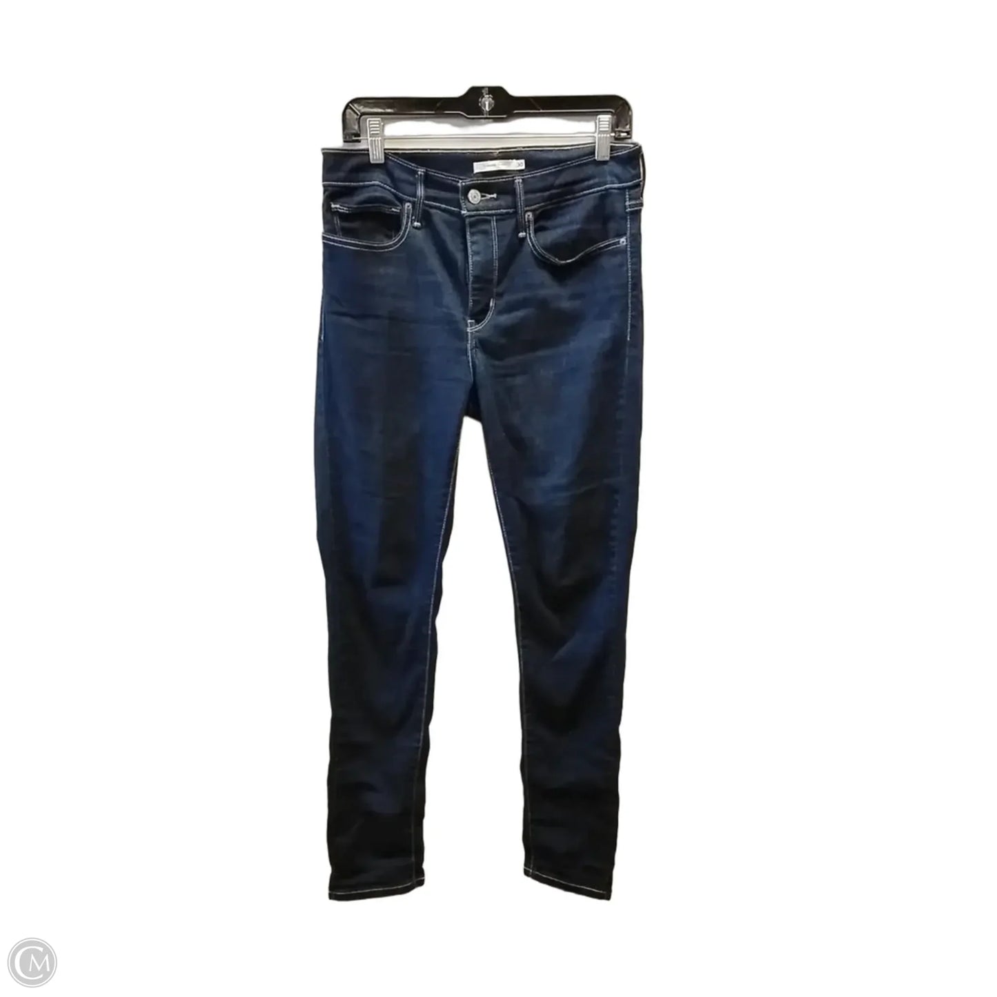 Jeans Straight By Levis In Blue Denim, Size: 10