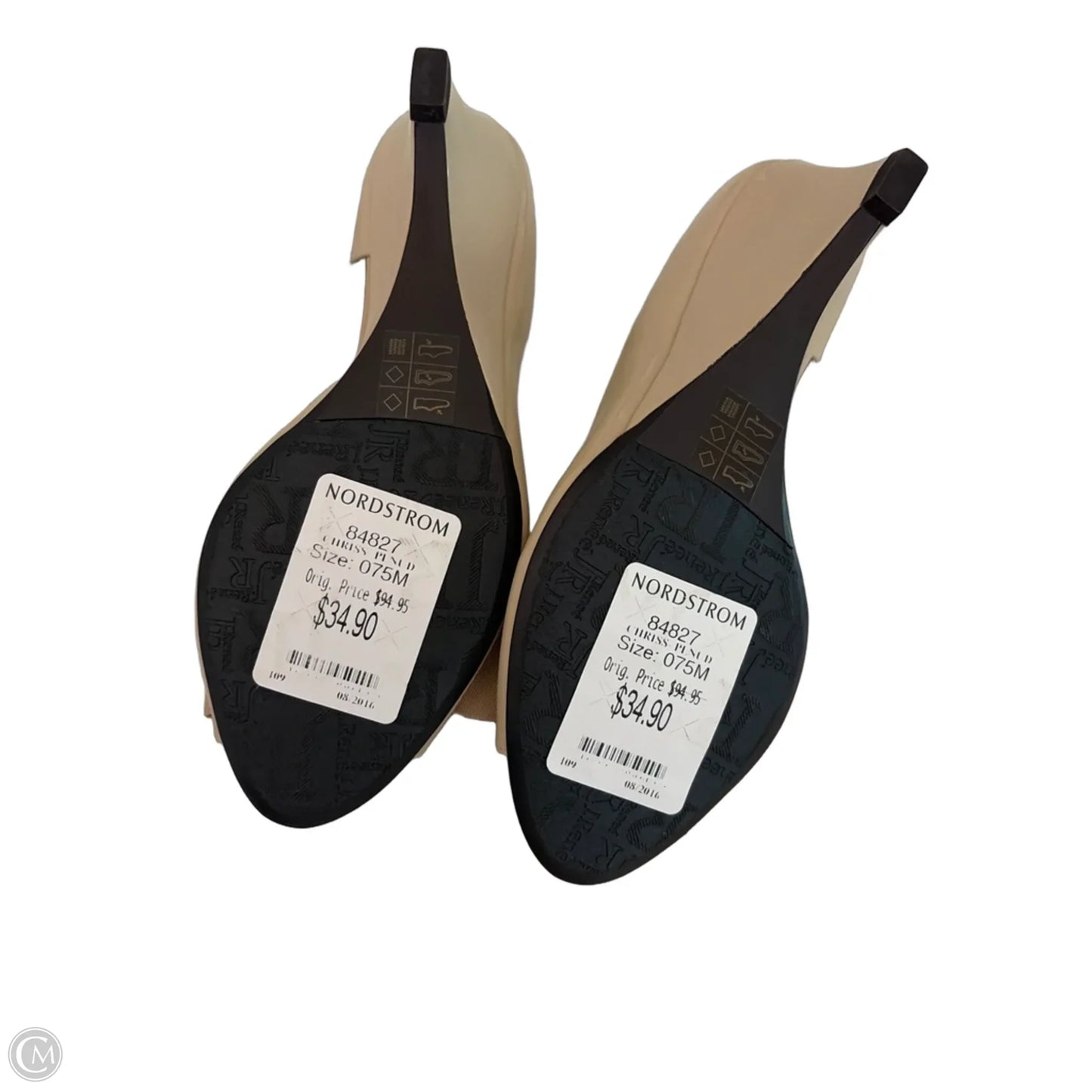 Shoes Heels Wedge By J Renee In Beige, Size: 7.5