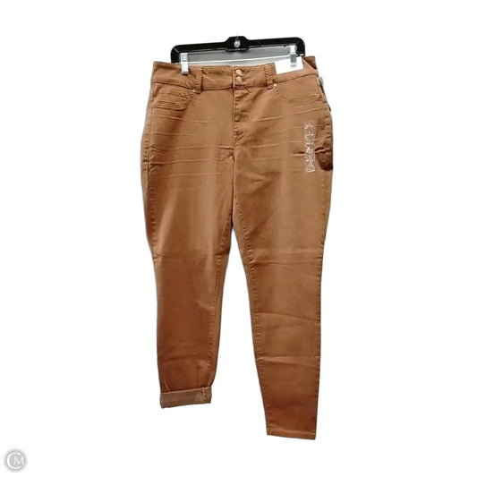 Jeans Straight By Maurices In Brown, Size: L