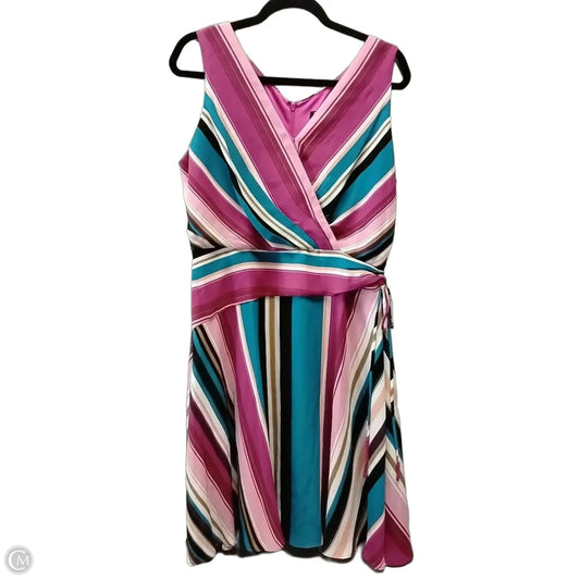 Dress Casual Midi By Roz And Ali In Multi-colored, Size: 12