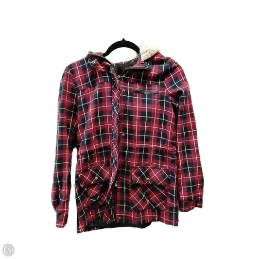 Jacket Other By Blu Pepper In Plaid Pattern, Size: S
