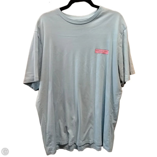 Top Short Sleeve By Vineyard Vines In Aqua, Size: Xl
