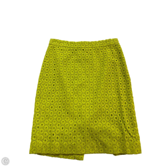 Skirt Mini & Short By J. Crew In Yellow, Size: 4