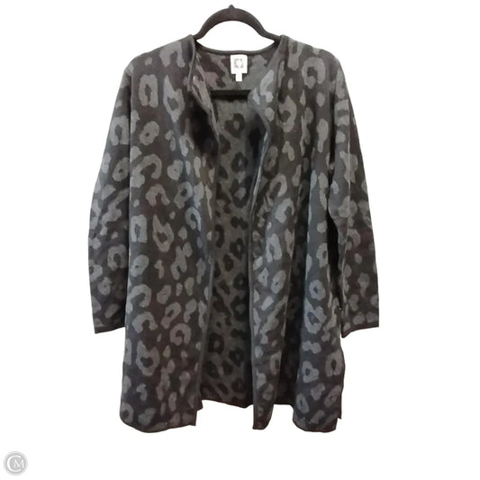 Cardigan By Anne Klein In Animal Print, Size: S