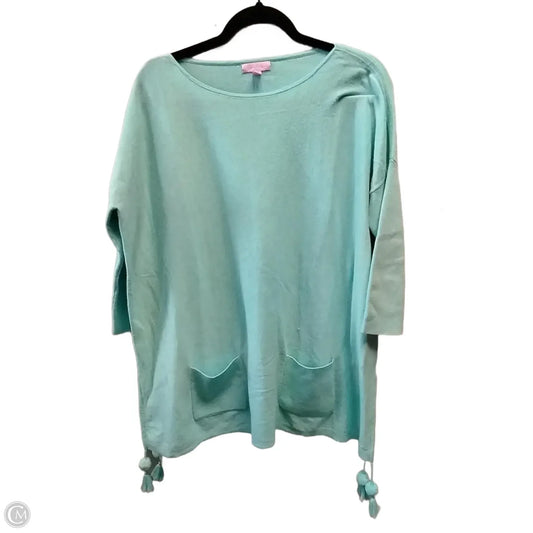 Top Long Sleeve Designer By Lilly Pulitzer In Blue, Size: S