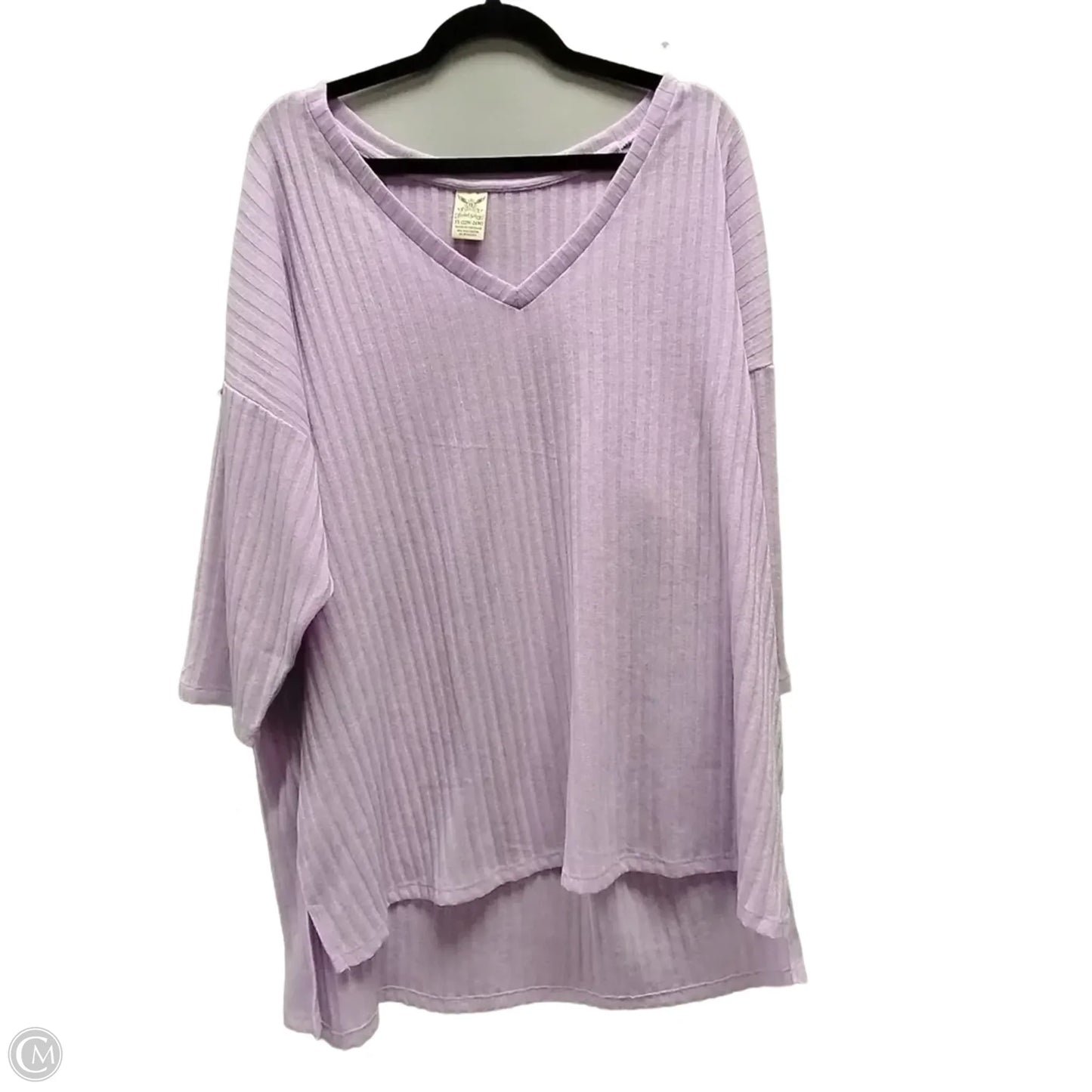 Athletic Top Short Sleeve By Danskin In Purple, Size: 3x