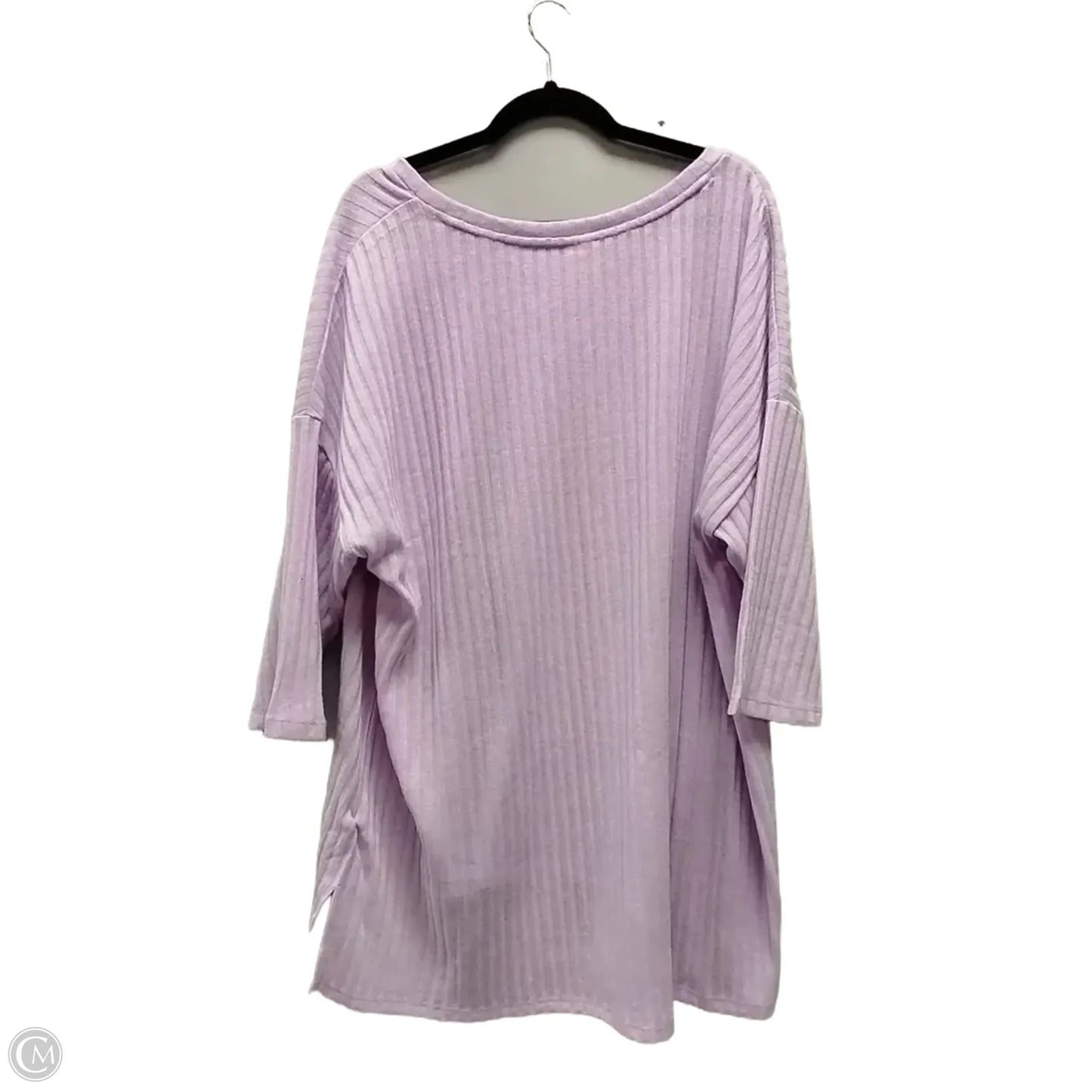 Athletic Top Short Sleeve By Danskin In Purple, Size: 3x
