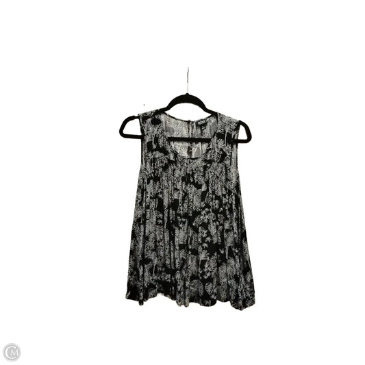 Blouse Sleeveless By Ana In Black, Size: L