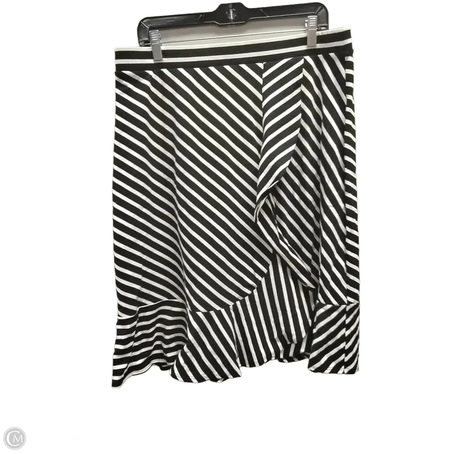 Skirt Maxi By Talbots In Striped Pattern, Size: L