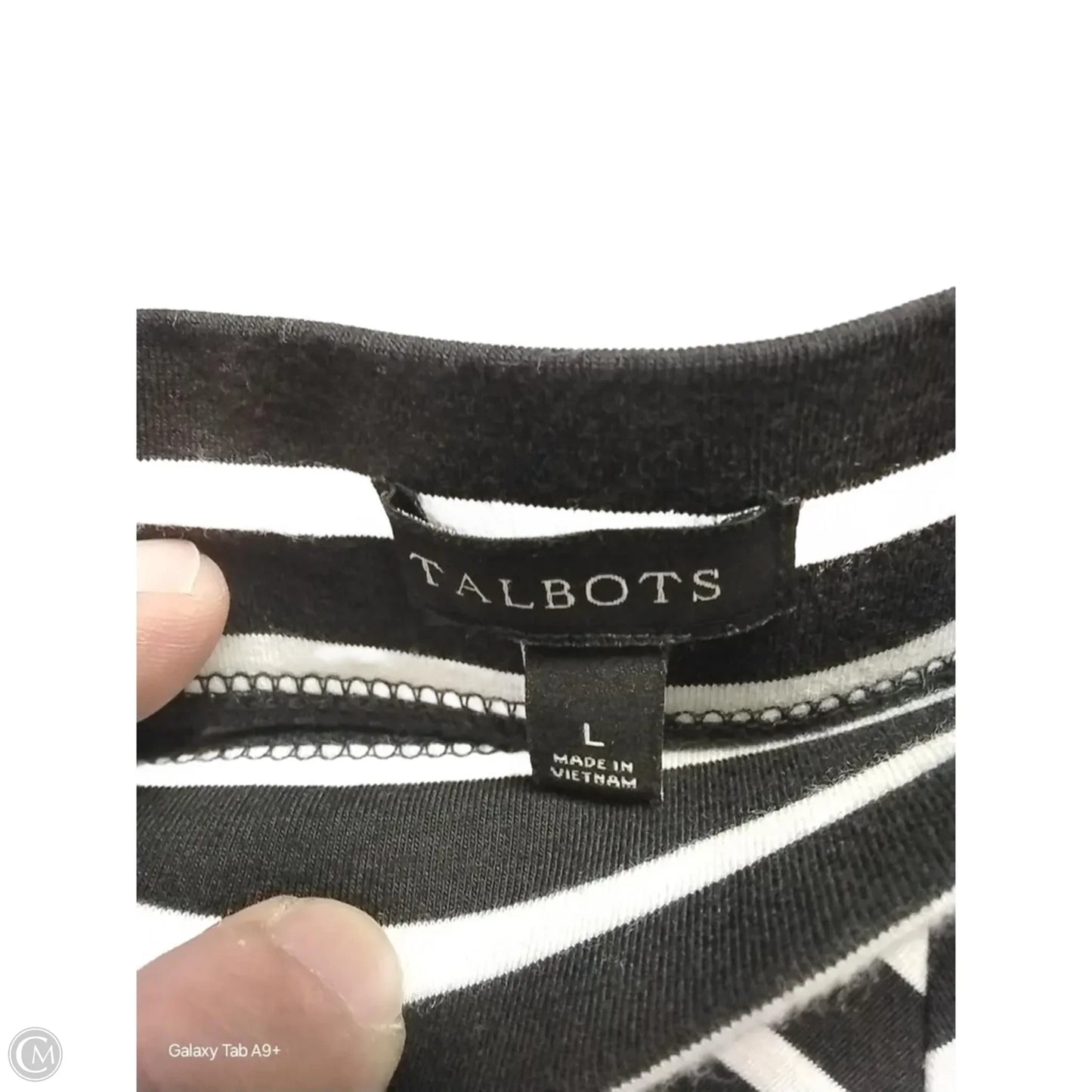 Skirt Maxi By Talbots In Striped Pattern, Size: L