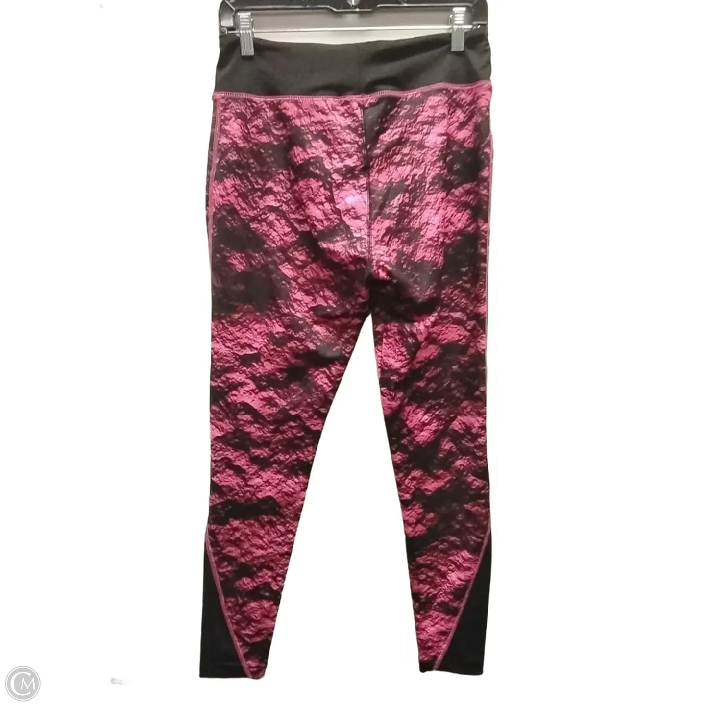 Athletic Leggings By Clothes Mentor In Black & Pink, Size: L