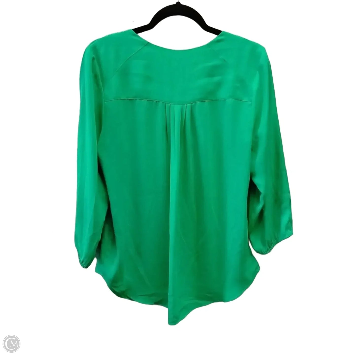 Blouse Short Sleeve By Daniel Rainn In Green, Size: L