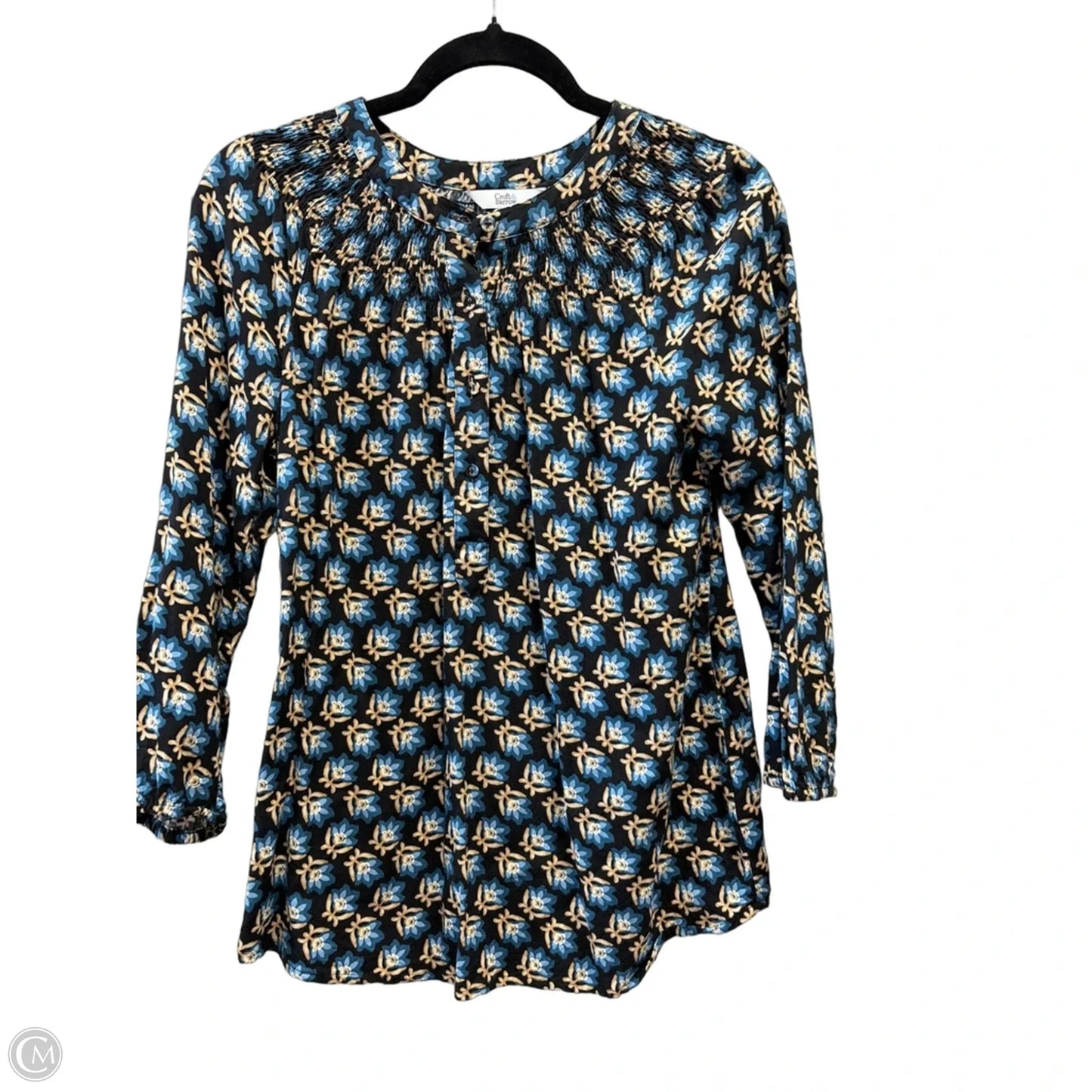 Blouse Long Sleeve By Croft And Barrow In Floral Print, Size: Xs