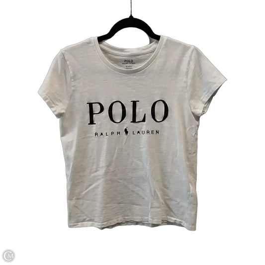 Top Short Sleeve By Polo Ralph Lauren In White, Size: M