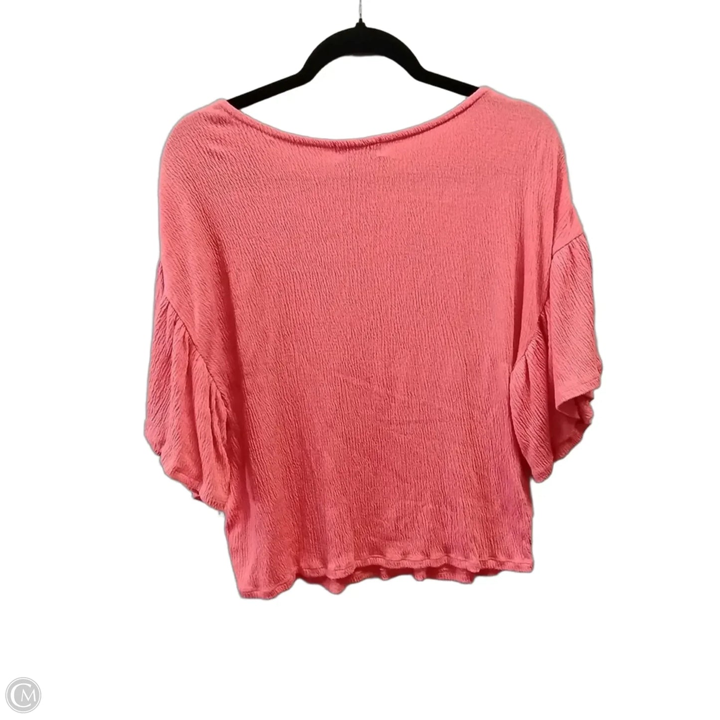 Top Short Sleeve By Clothes Mentor In Coral, Size: L