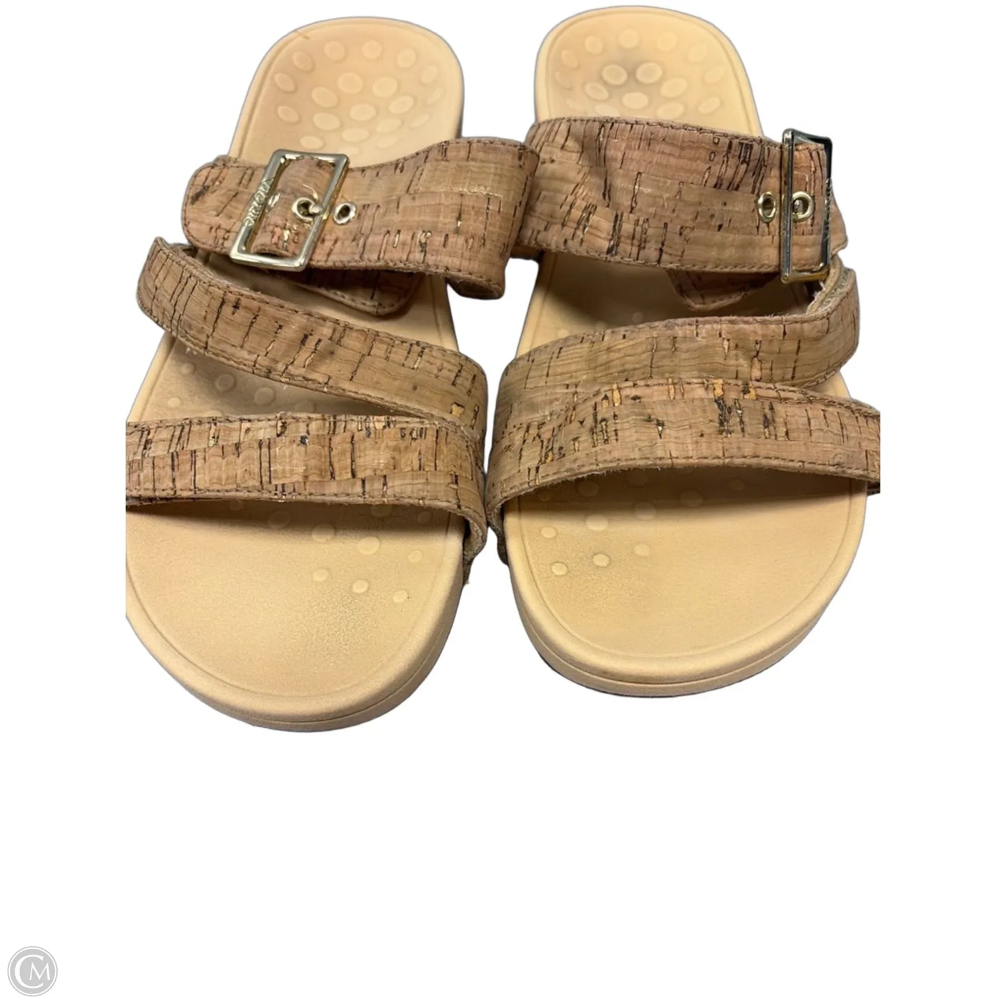 Sandals Heels Platform By Vionic In Tan, Size: 9