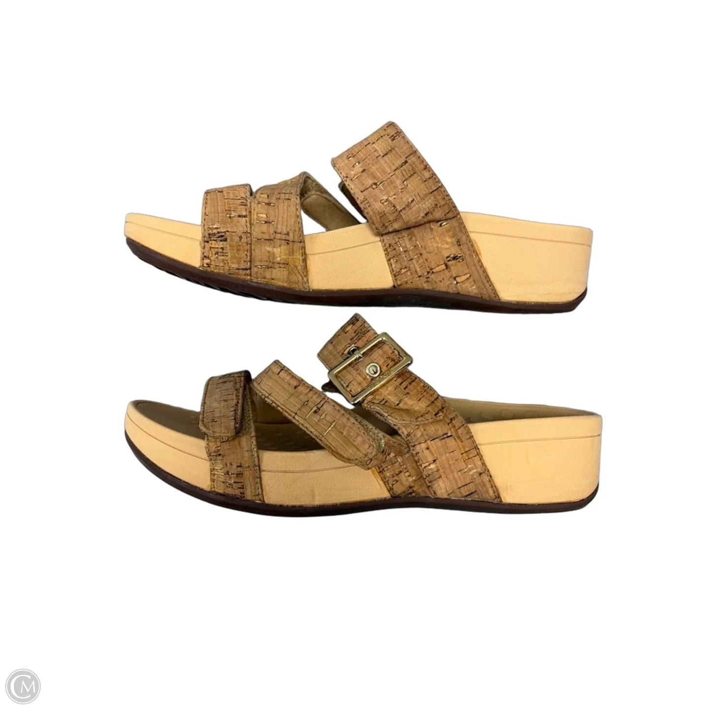 Sandals Heels Platform By Vionic In Tan, Size: 9