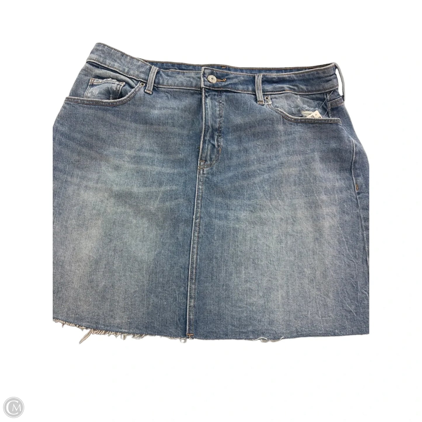 Skirt Mini & Short By Old Navy In Blue Denim, Size: 14
