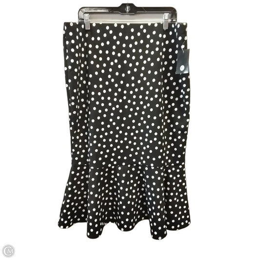 Skirt Midi By Clothes Mentor In Polkadot Pattern, Size: Xl