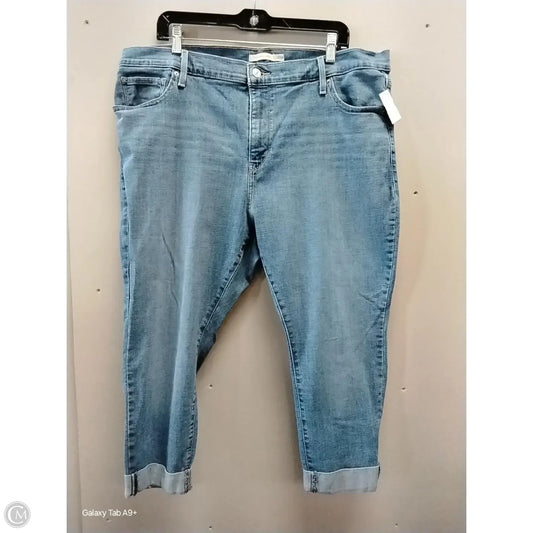 Jeans Skinny By Levis In Blue Denim, Size: 20