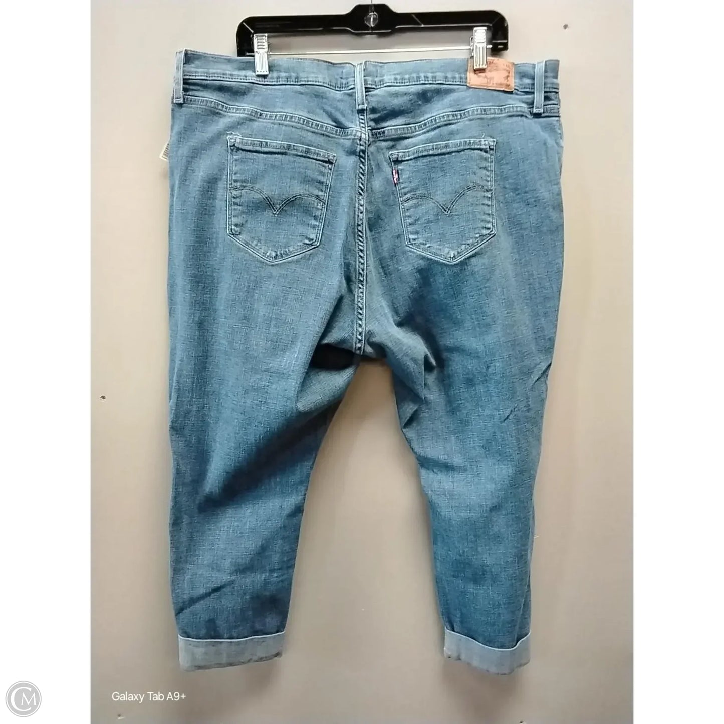 Jeans Skinny By Levis In Blue Denim, Size: 20