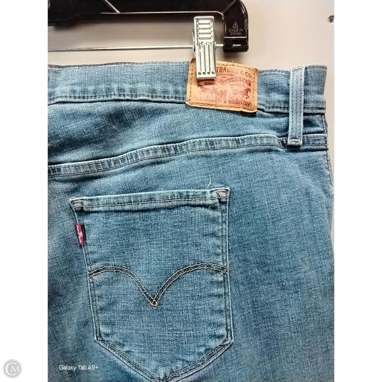 Jeans Skinny By Levis In Blue Denim, Size: 20