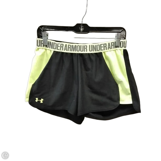 Athletic Shorts By Under Armour In Black & Green, Size: M