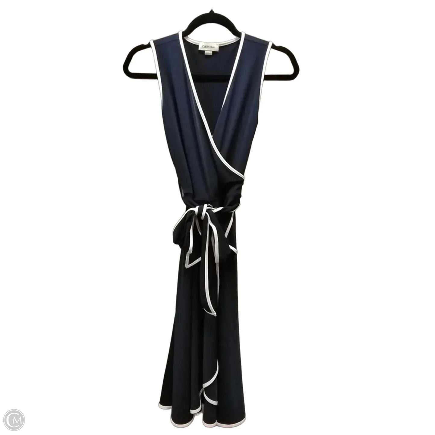 Dress Casual Midi By Calvin Klein In Blue, Size: 2