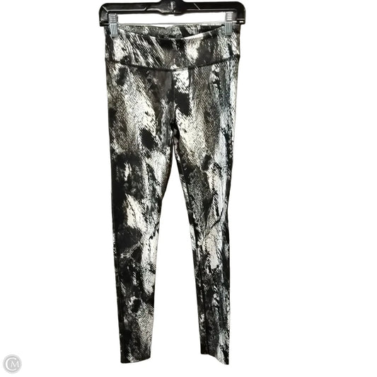 Athletic Leggings By Under Armour In Black & White, Size: S