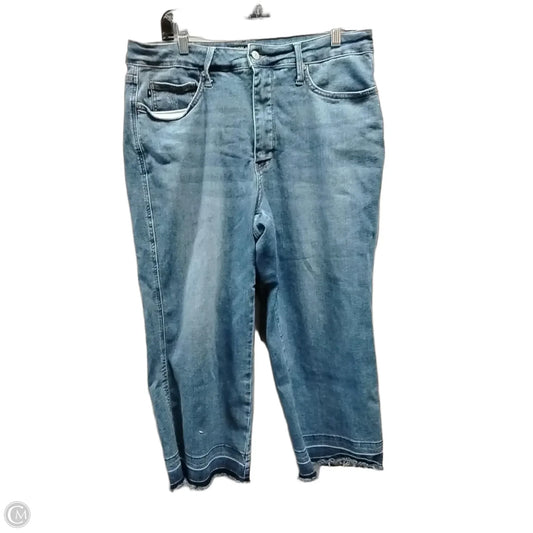 Jeans Straight By Judy Blue In Blue Denim, Size: 18w