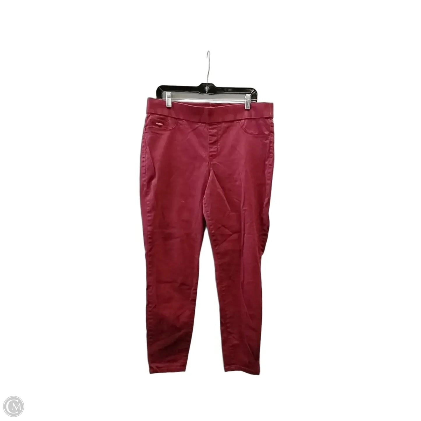 Jeans Skinny By Nine West In Red Denim, Size: 16
