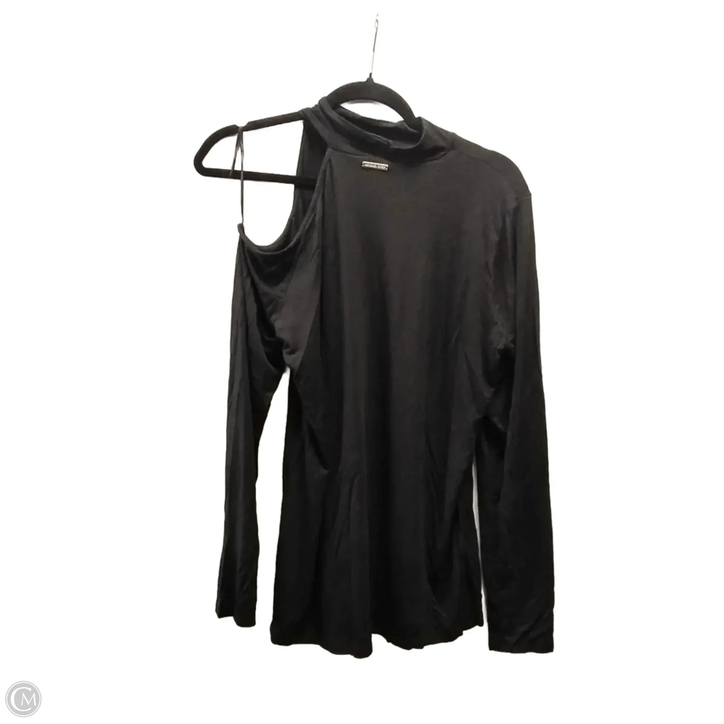 Top Long Sleeve By Michael By Michael Kors In Black, Size: L