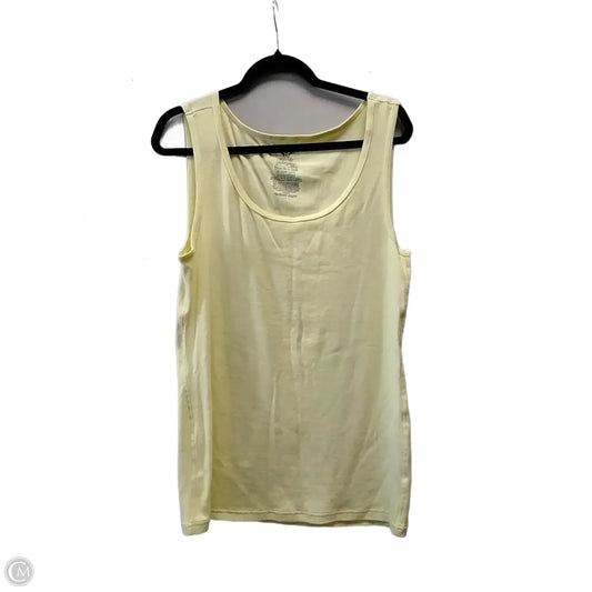 Top Sleeveless By Faded Glory In Yellow, Size: 3x