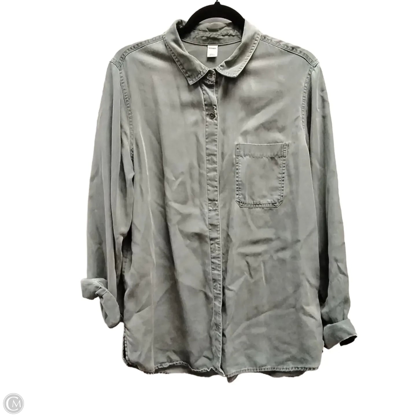 Top Long Sleeve By Old Navy In Green, Size: L