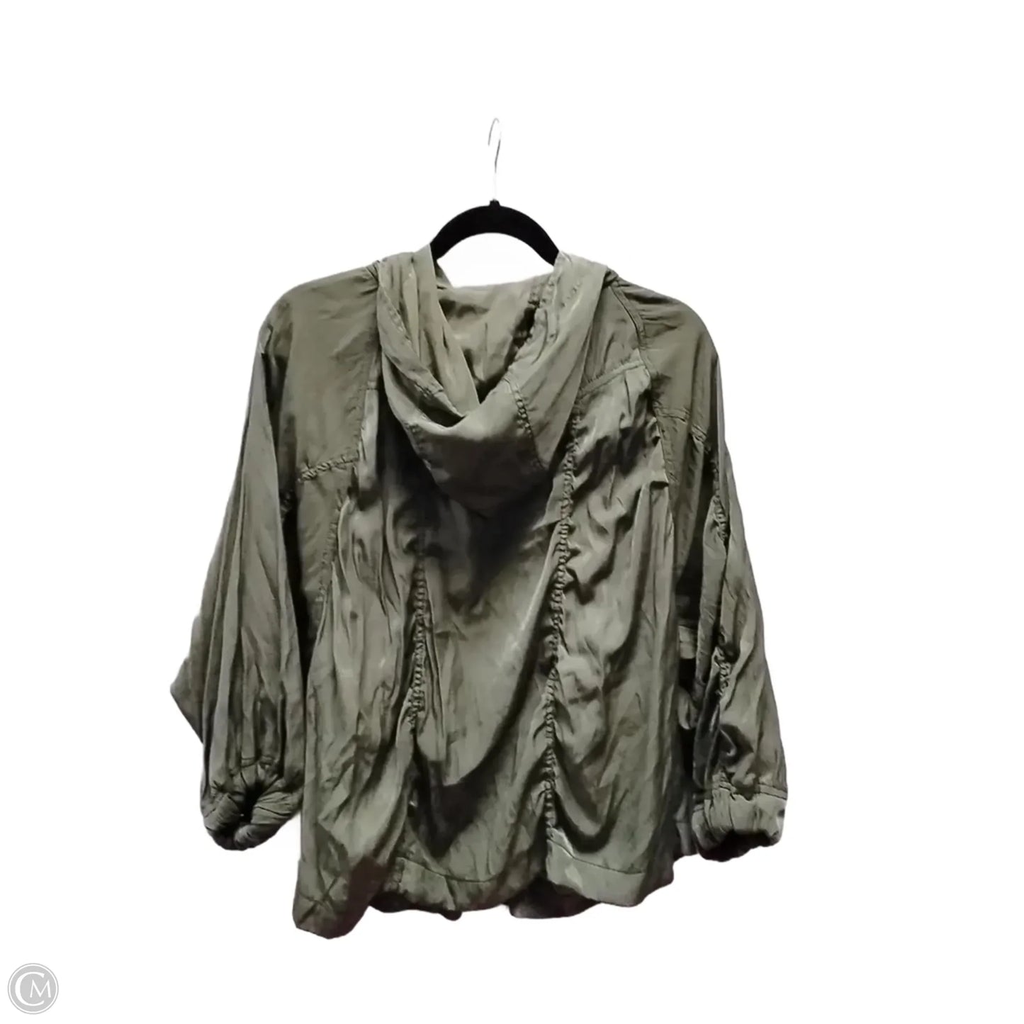 Jacket Shirt By Charlotte Russe In Green, Size: Xl