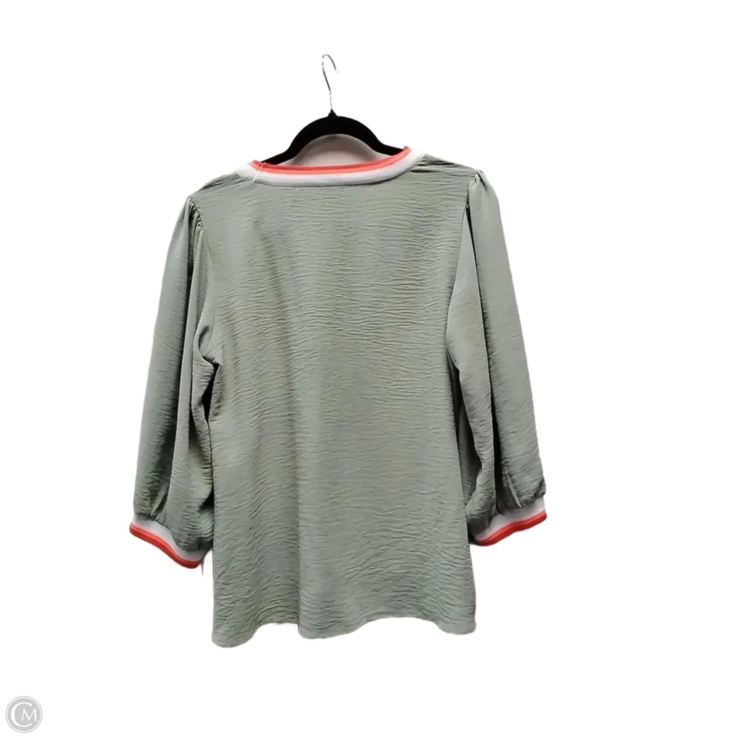 Blouse Long Sleeve By Jodifl In Green, Size: M