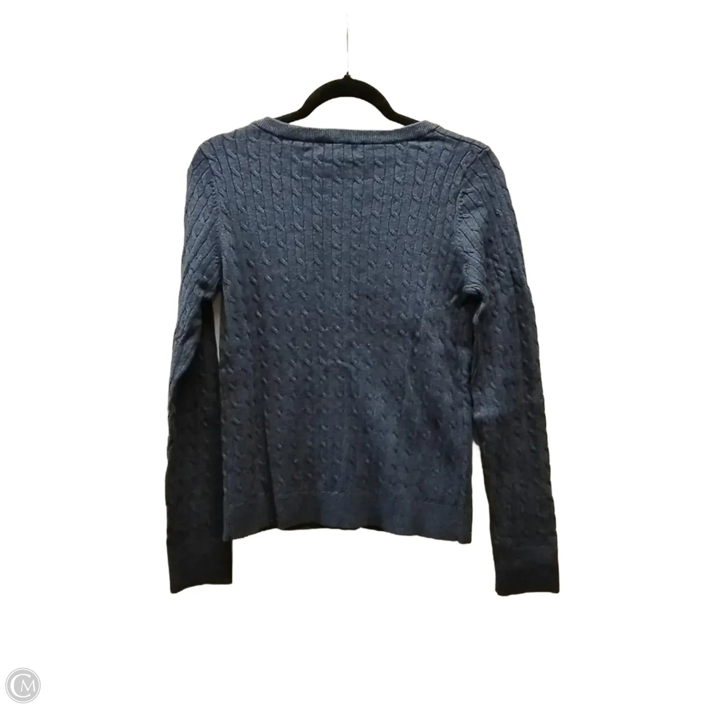 Sweater Cardigan By Eddie Bauer In Blue, Size: M