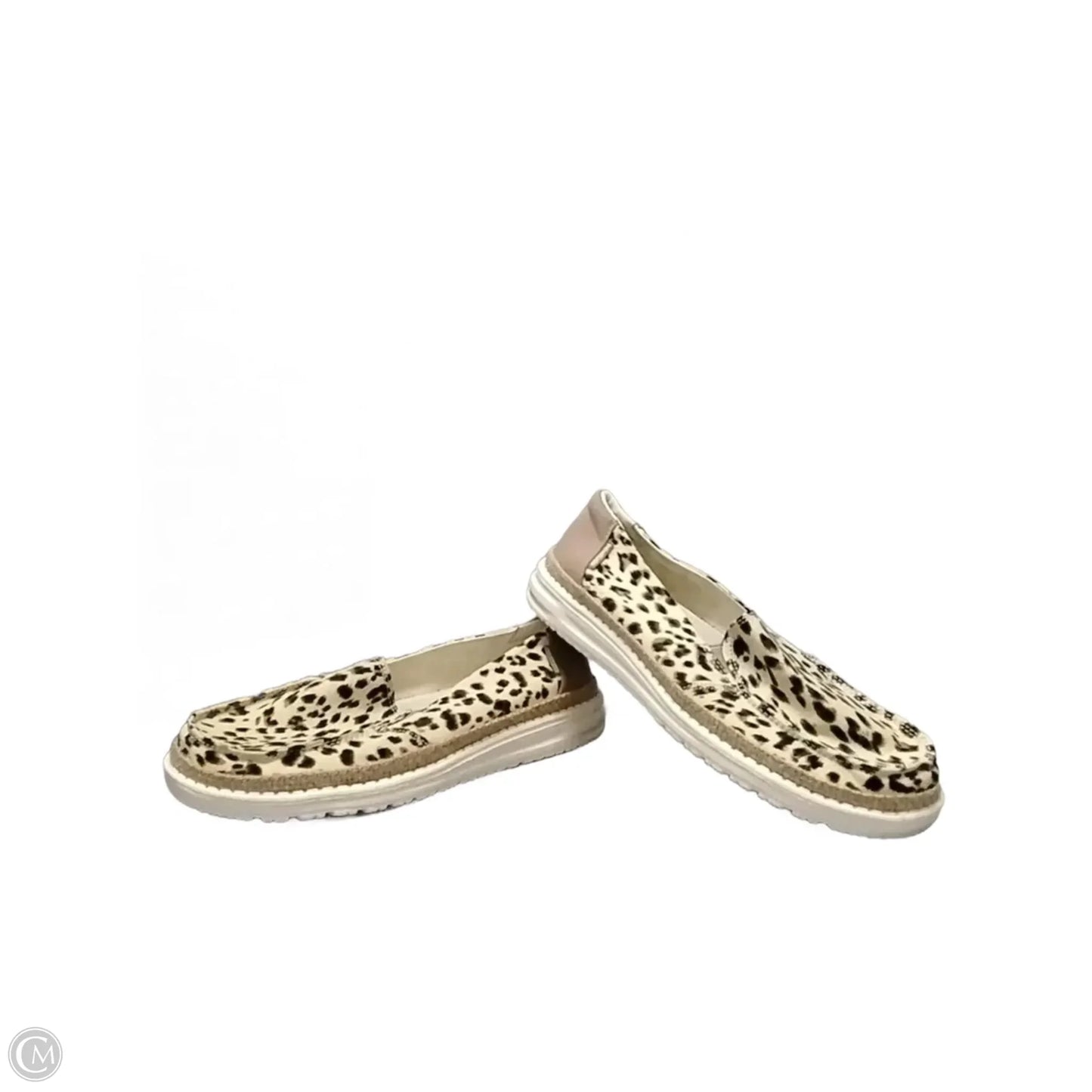 Shoes Flats By Hey Dude In Animal Print, Size: 8
