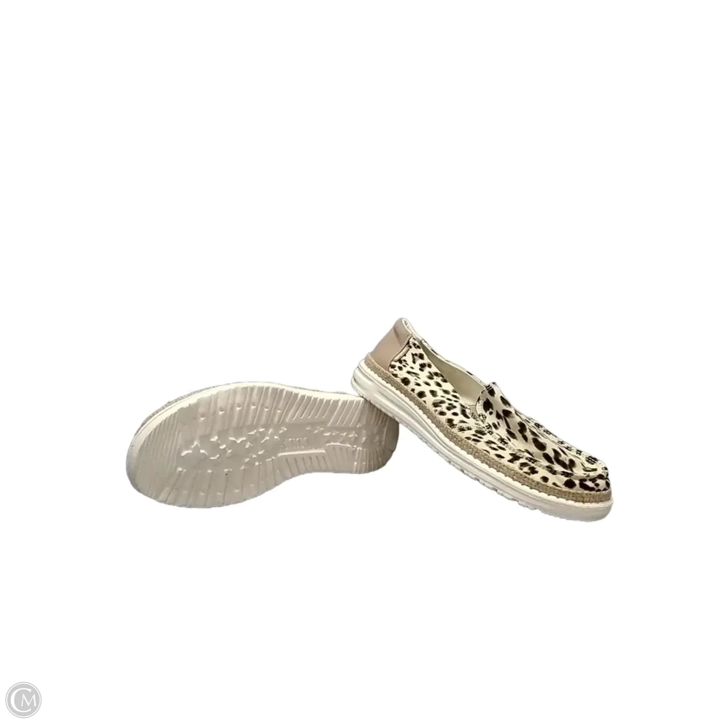 Shoes Flats By Hey Dude In Animal Print, Size: 8