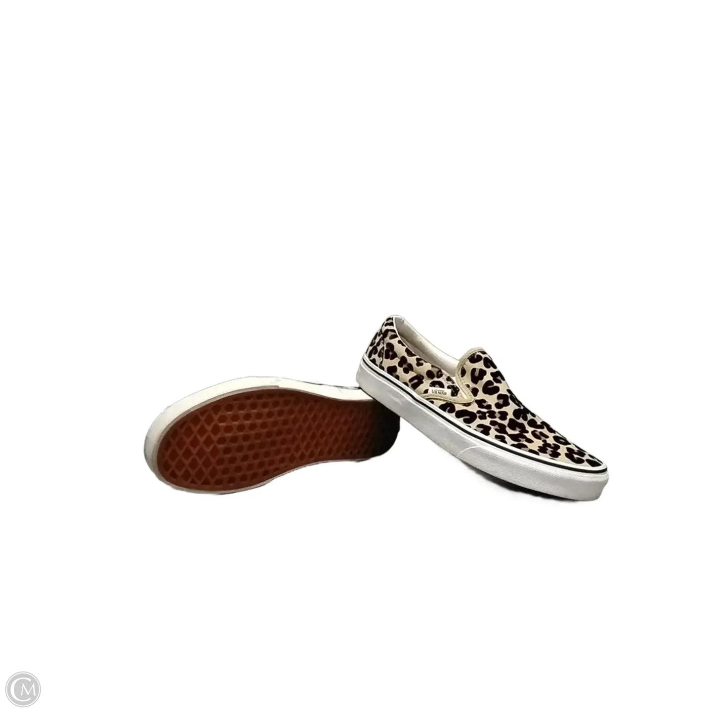 Shoes Flats By Vans In Leopard Print, Size: 8