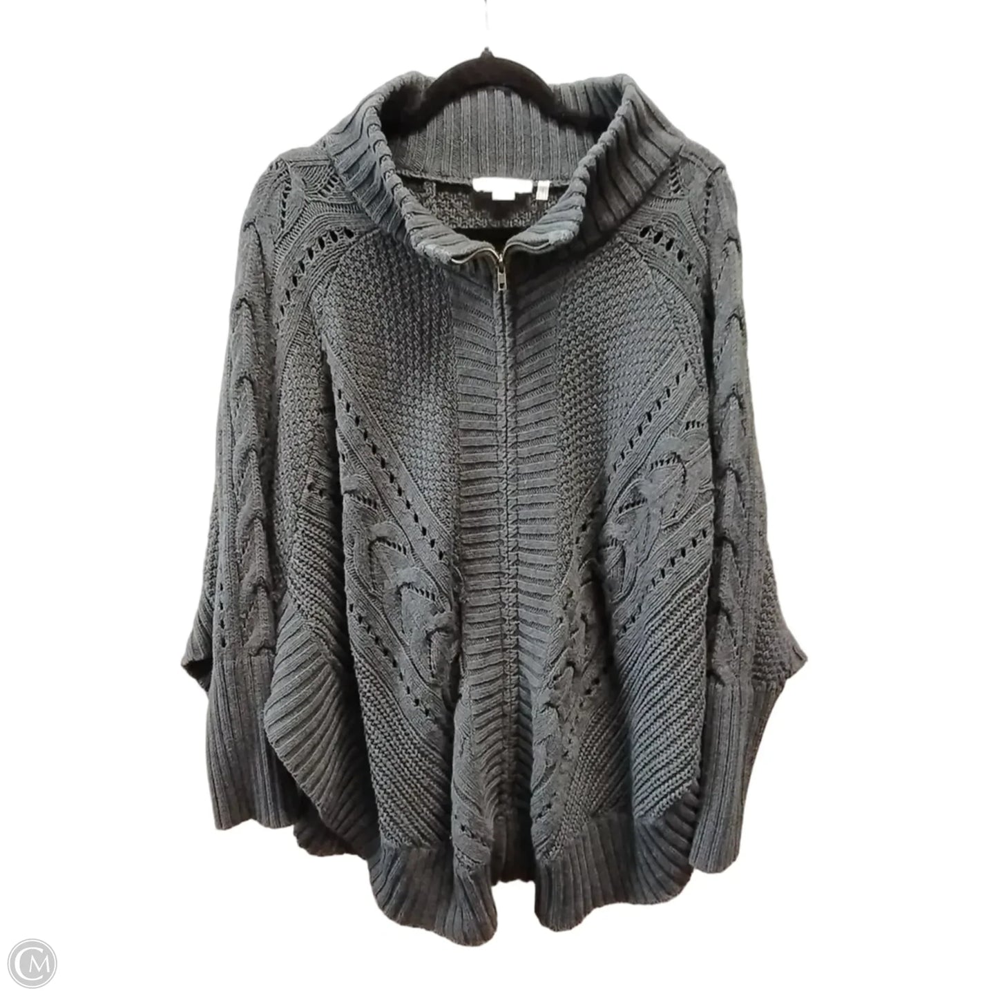 Sweater By Simply Noelle In Grey, Size: L