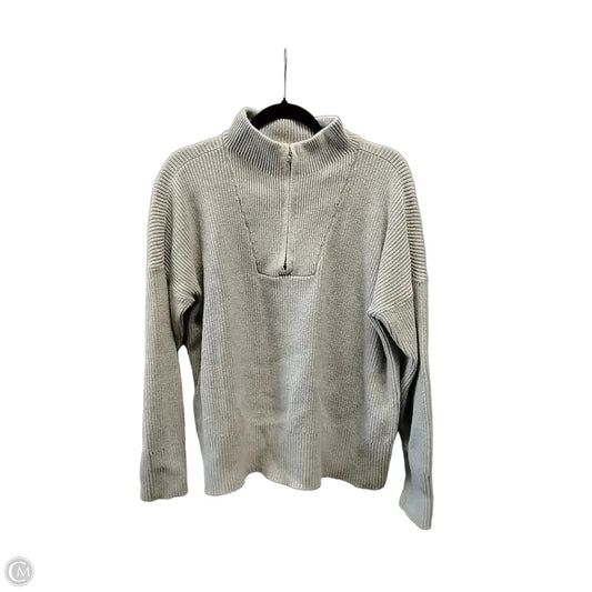 Sweatshirt Collar By Lands End In Beige, Size: Lp