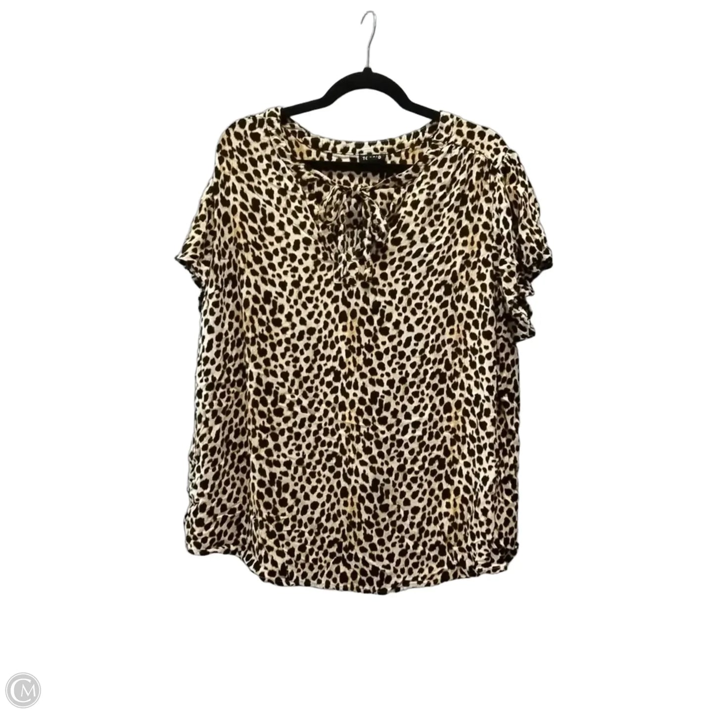 Top Short Sleeve By Torrid In Animal Print, Size: 3