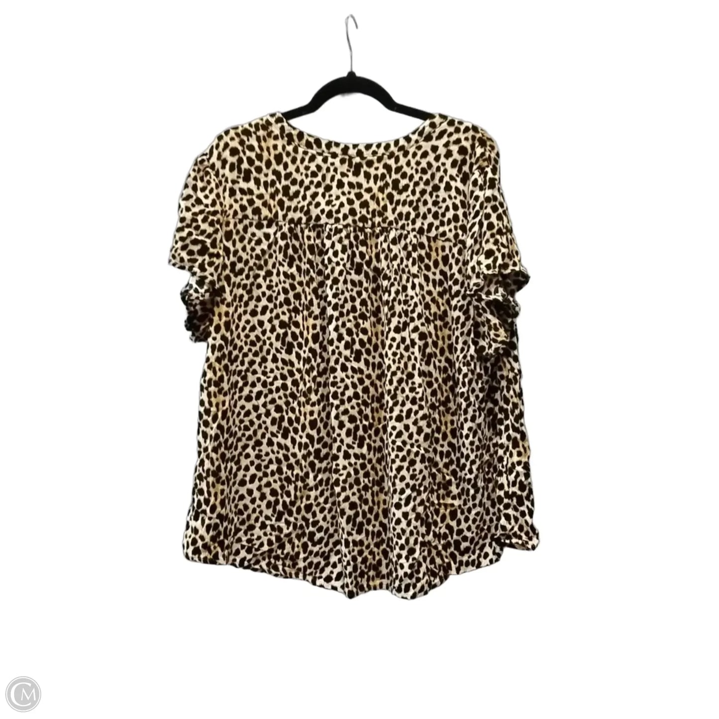 Top Short Sleeve By Torrid In Animal Print, Size: 3