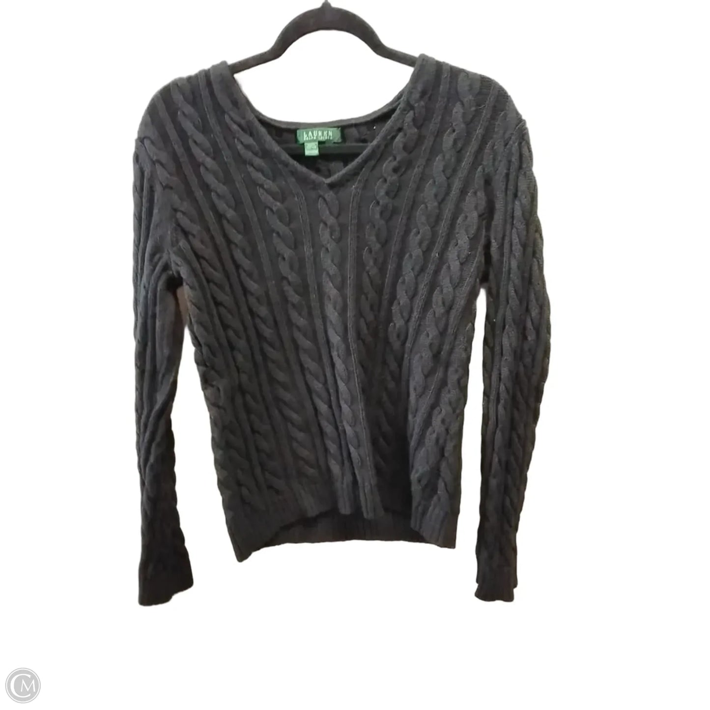 Sweater By Ralph Lauren In Black, Size: L