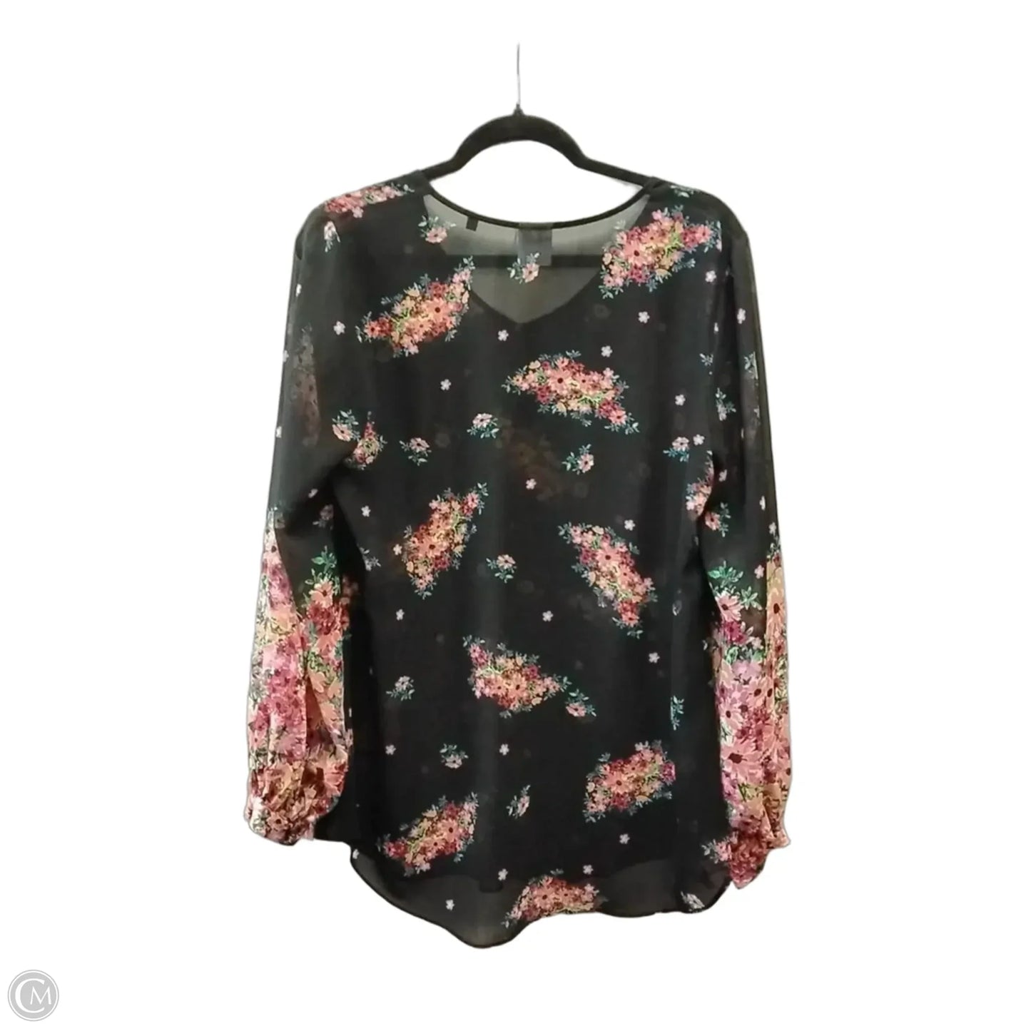 Top Long Sleeve By Cabi In Black, Size: M