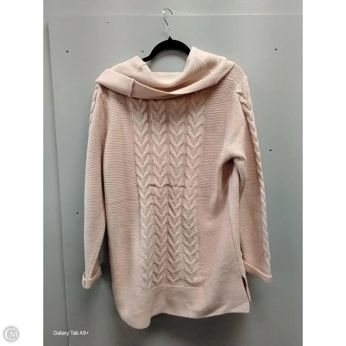 Sweater By Calvin Klein In Peach, Size: L