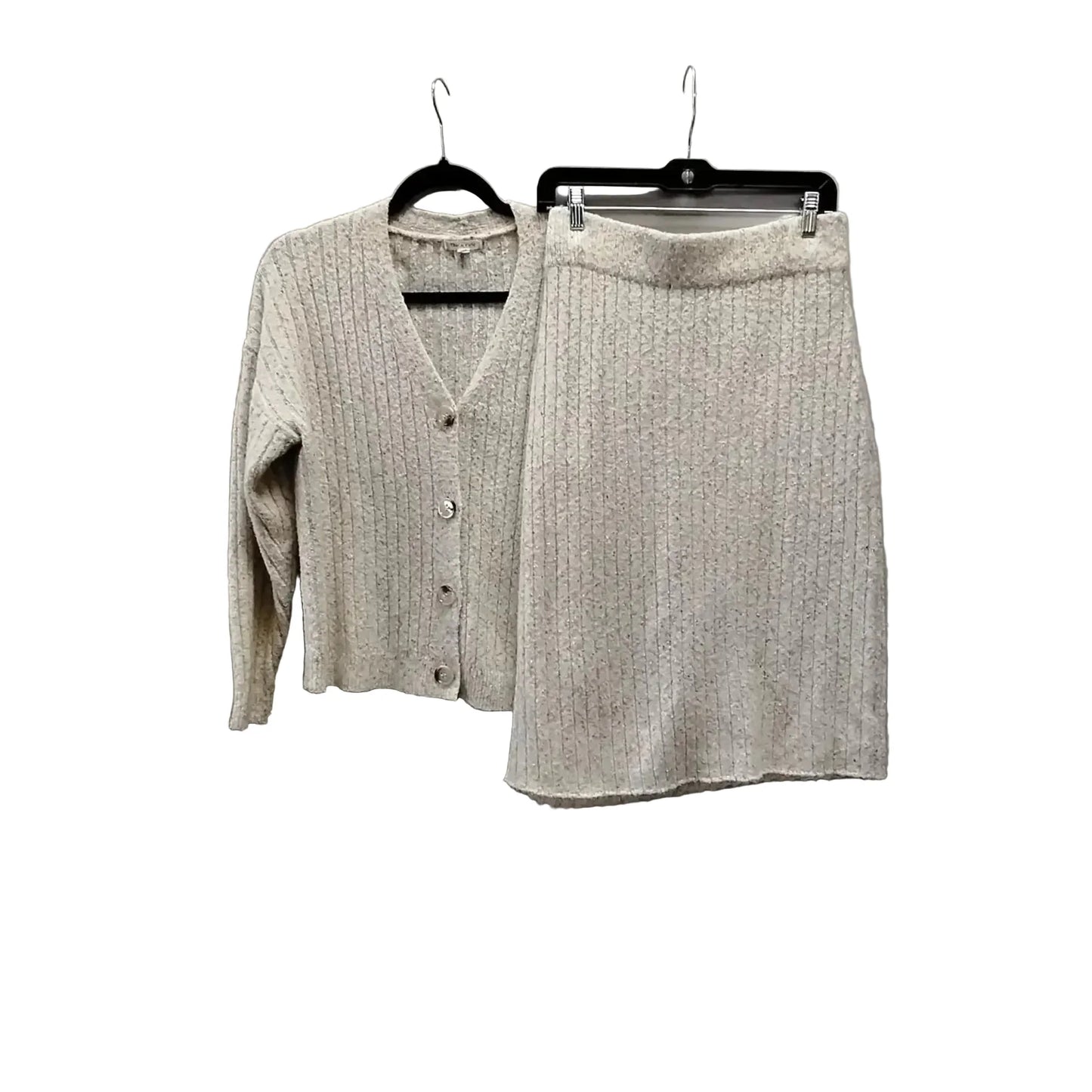 Sweater 2pc By Tea N Rose In Beige, Size: S