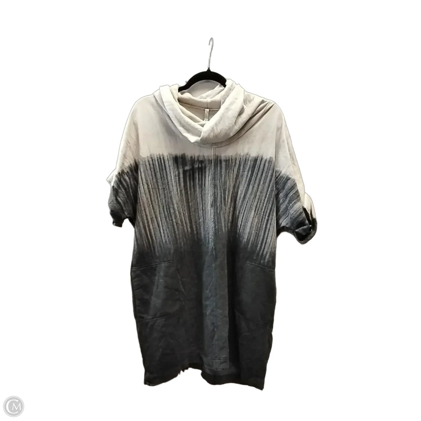 Sweatshirt Crewneck By Mono B In Grey & Tan, Size: L